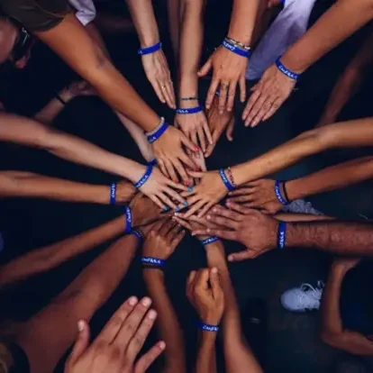hands together